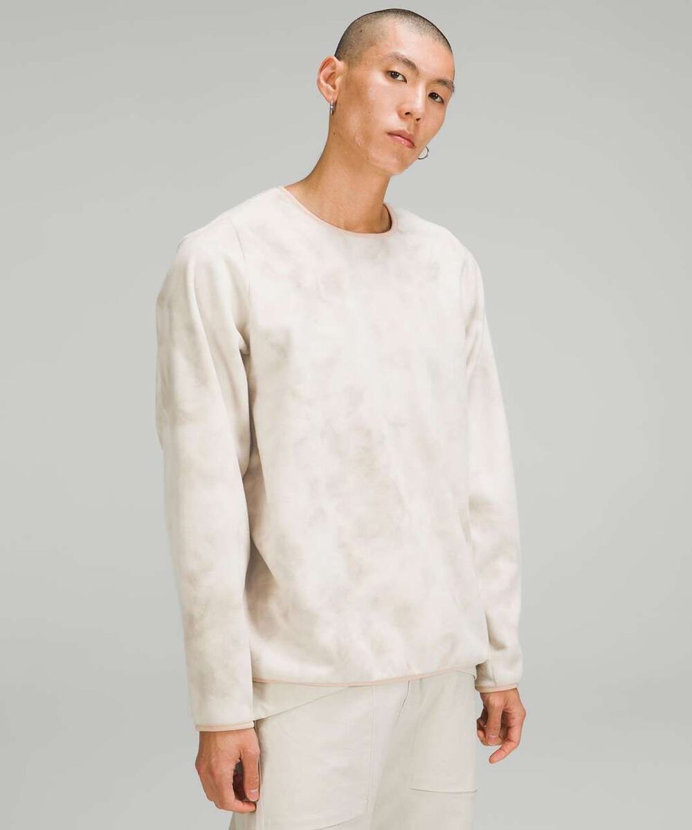 Lululemon Lab Men's Fleece Crew Pullover Diamond Dye Size Small Excellent B7